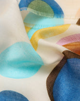 lightweight scarf, spotted scarf, fun scarf